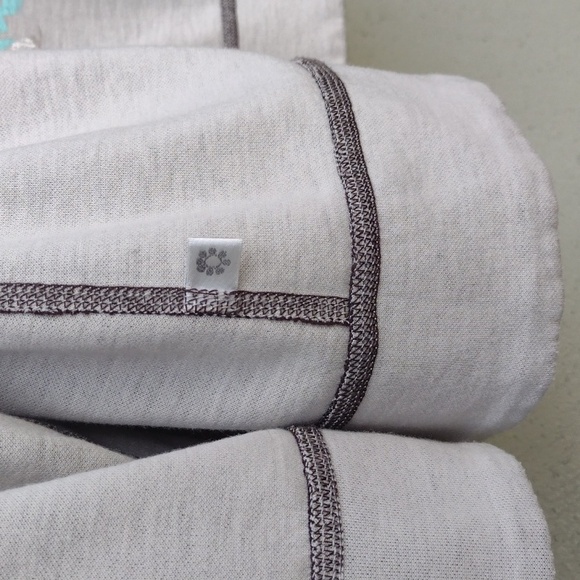 Chico's Zenergy Reversible Brown Off-White Poetry Athletic Jacket 2 (L/12) - Picture 8 of 11